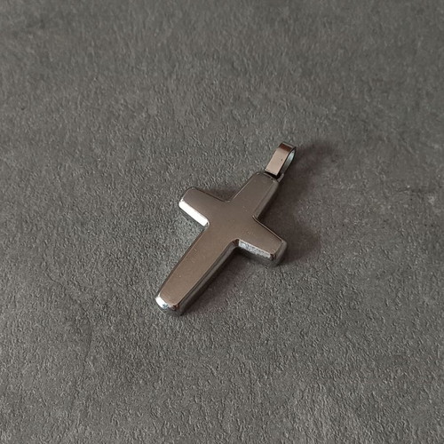 Marea stainless steel cross pendant, minimal unisex