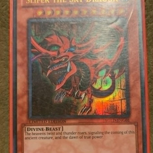 Slifer the Sky Dragon Yu-Gi-Oh rare ultra card like new