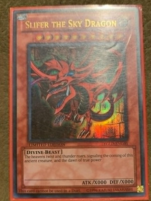 Slifer the Sky Dragon Yu-Gi-Oh σπάνια Ultra rare κάρτα σαν καινούργια