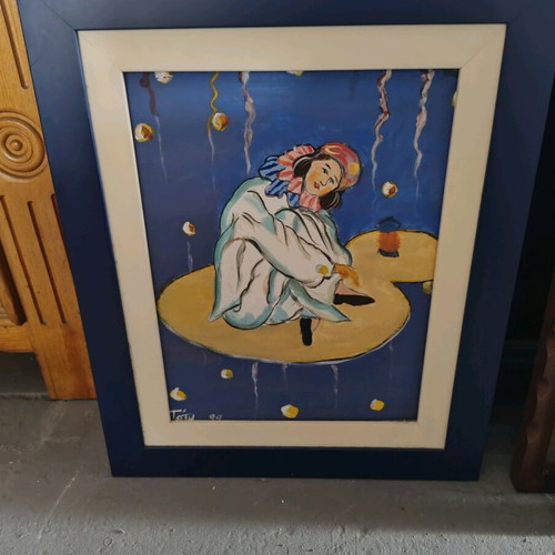 Canvas painting signed from 99 like new