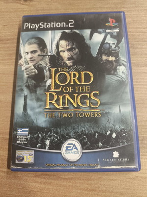 The Lord of the Rings The Two Towers PS2 game used, Greek edition