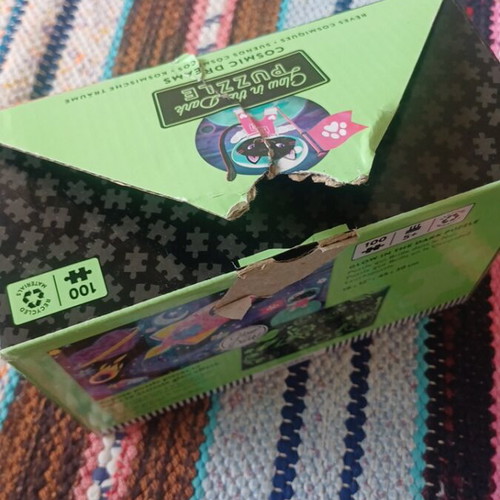 Mudpuppy glow in the dark puzzle 100 pieces like new
