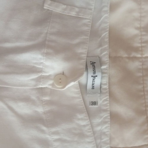 Artisti Italiani classic linen pants white size M like new