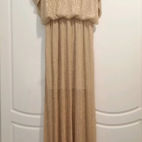 Gold dress one size new without label
