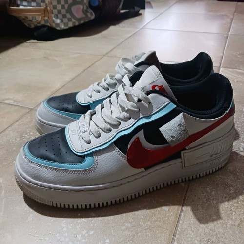 Nike Shadow athletic shoes used, size 43, black and white