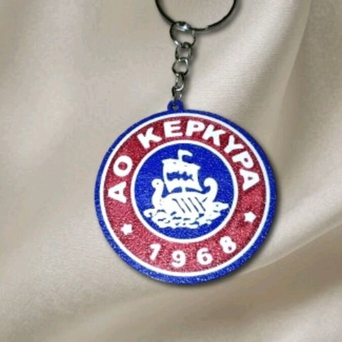 AO Kerkyra keychain new, double-sided, PLA material
