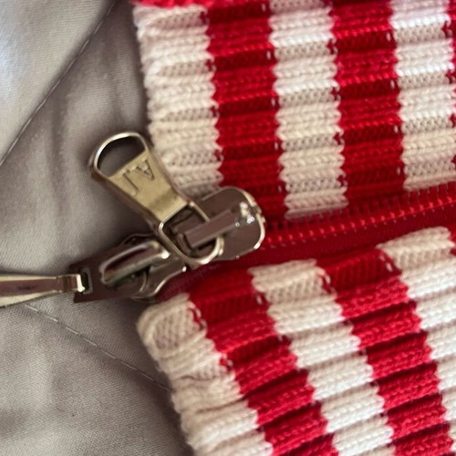 Armani Jeans cardigan red with white details, like new, size M