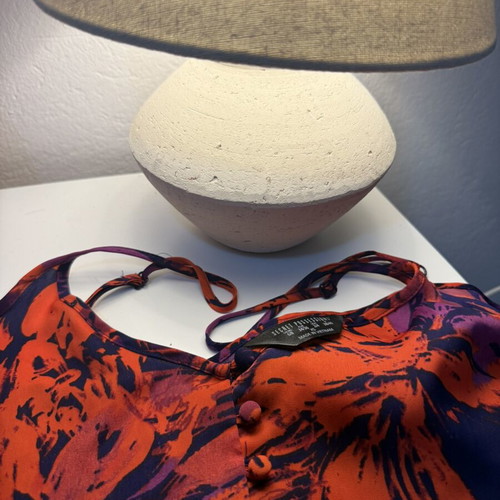 Women's top with floral colorful pattern, like new, XS