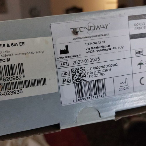 Medium Size Brace Like New Technoeay Spinotec