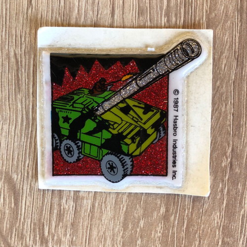 Action Force Gi Joe Hasbro vintage puffy stickers 1987 used, pack of 6