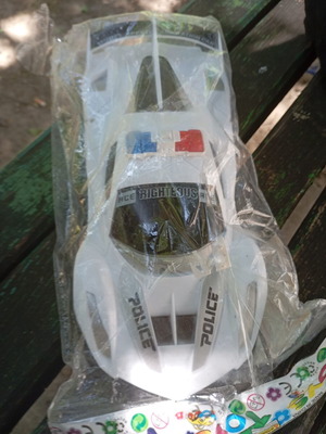 White Plastic Police Car Toy new