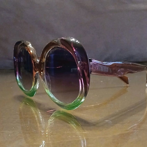 Women's glasses with multicolored frame new