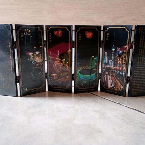 Decorative souvenir Night View of Shanghai like new