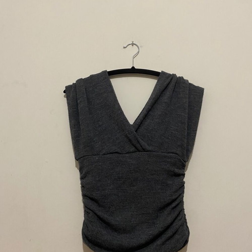 Top 2 in 1 used, wool, grey, size S-M