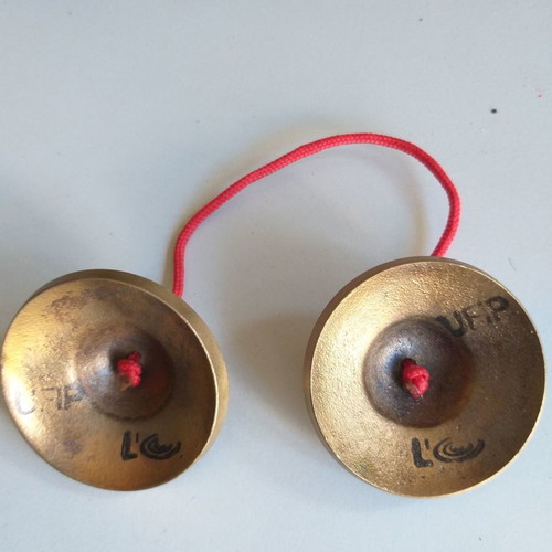 Small bronze UFIP cymbals used