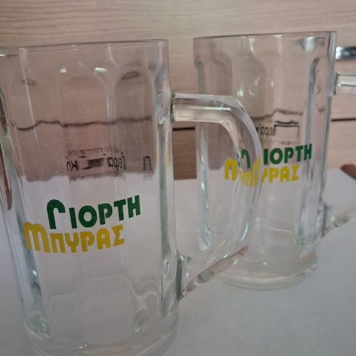 Piraiki Collectible Beer Glasses Set 6 Pieces 0.4L New