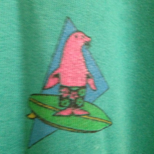 Vintage Piel Paris Beach sweatshirt used, multicolor green