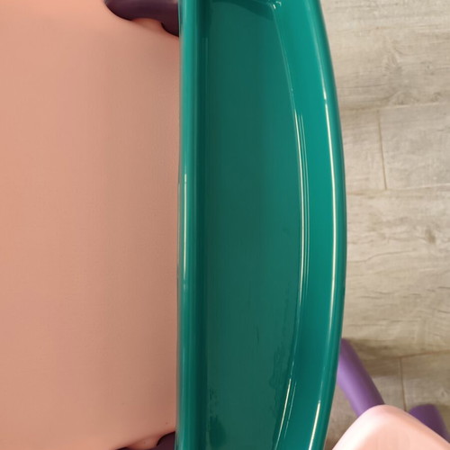 Montessori desk with drawing board and stool 2 in 1, purple-pink