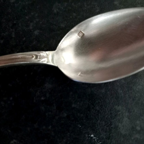 Silver teaspoons set of 6, antique style