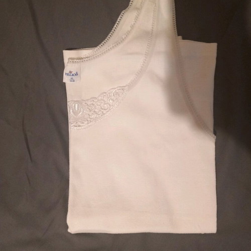 White Helios women's tank top new, 100% cotton