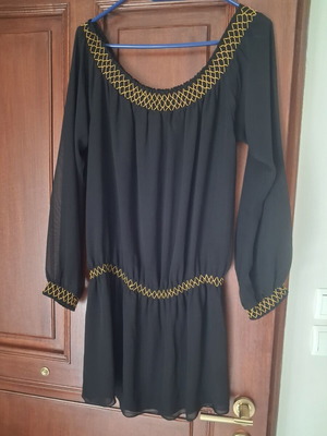 Φόρεμα καφτανι μαύρο, one size από Medium έως X-Large, σαν καινούργιο