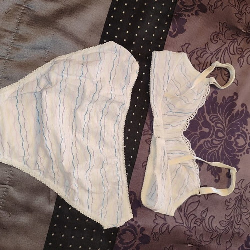 Children's underwear set size 65B new, cotton, white