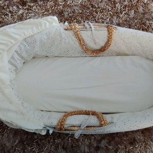 Bamboo bassinet used for baby