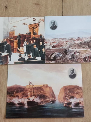 Charilaos Trikoupis postcards like new, set of 3
