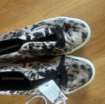 Superga leopard print shoes new