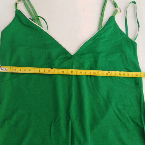 Vintage green camisole top with belt, like new, size M