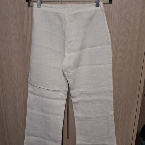 Tempo white linen straight leg pants like new, size M