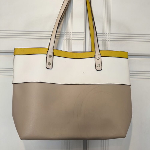 David Jones large tricolor shoulder bag used with minor defect