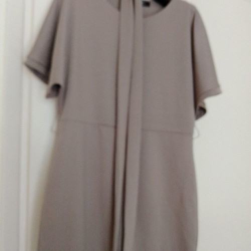 Top Secret wide cotton dress used, beige gray, size M