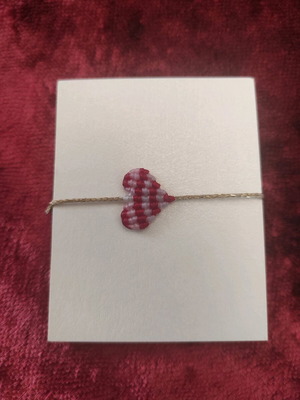 Macrame bracelet Martaki heart with adjustable size new