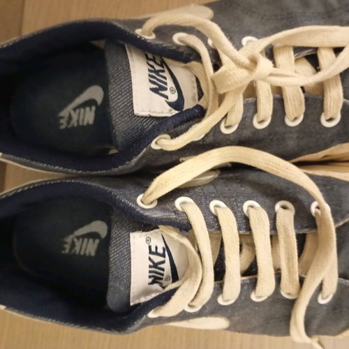 Nike athletic shoes used, blue, size 39