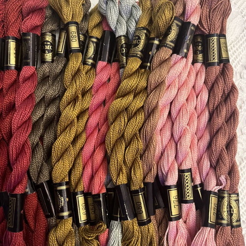DMC embroidery threads Pearl Cotton No 5 pack of 50 new