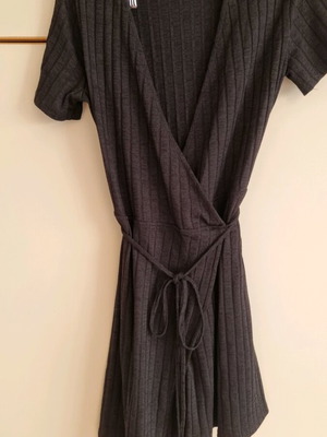 Zara wrap μίνι φόρεμα σαν καινούργιο, μαύρο βαμβακερό, μέγεθος Μ