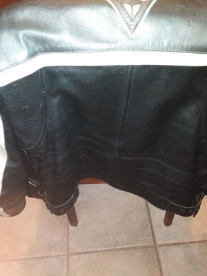 Dainese motorcycle jacket used with elbow armor