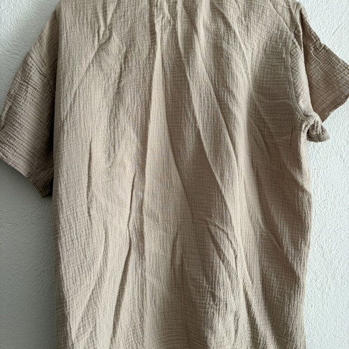 Short Sleeve Shirt beige size M, like new, relaxed fit