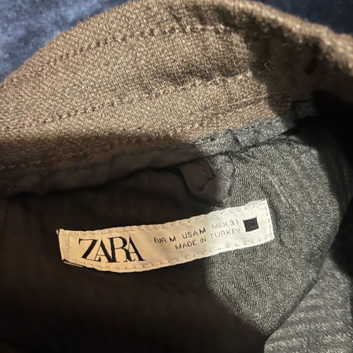 Zara men's pants like new, size M, black and brown