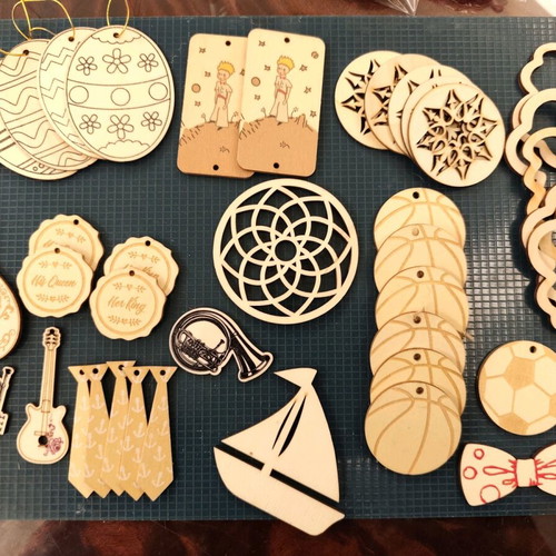 Wooden elements like new for candles