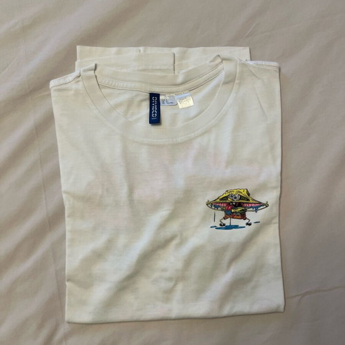 H&M SpongeBob shirt used, white, size S