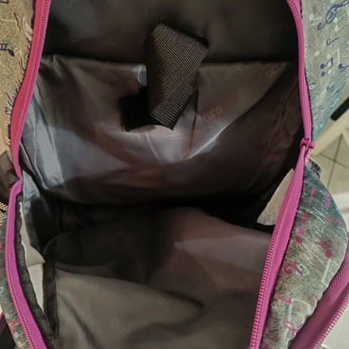 Polo Santoro school backpack with headphone port