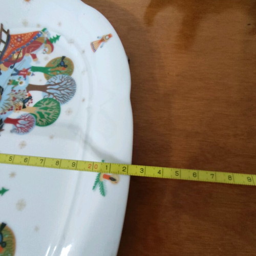 Miterteich Christmas porcelain platter like new