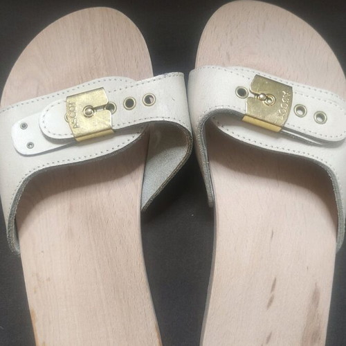 Ascot Wooden Beige Anatomical Clogs Size 37 New
