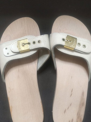 Ascot Wooden Beige Anatomical Clogs Size 37 New