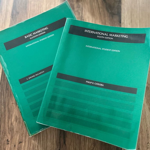 Marketing book set used, McCarthy & Cateora International Editions