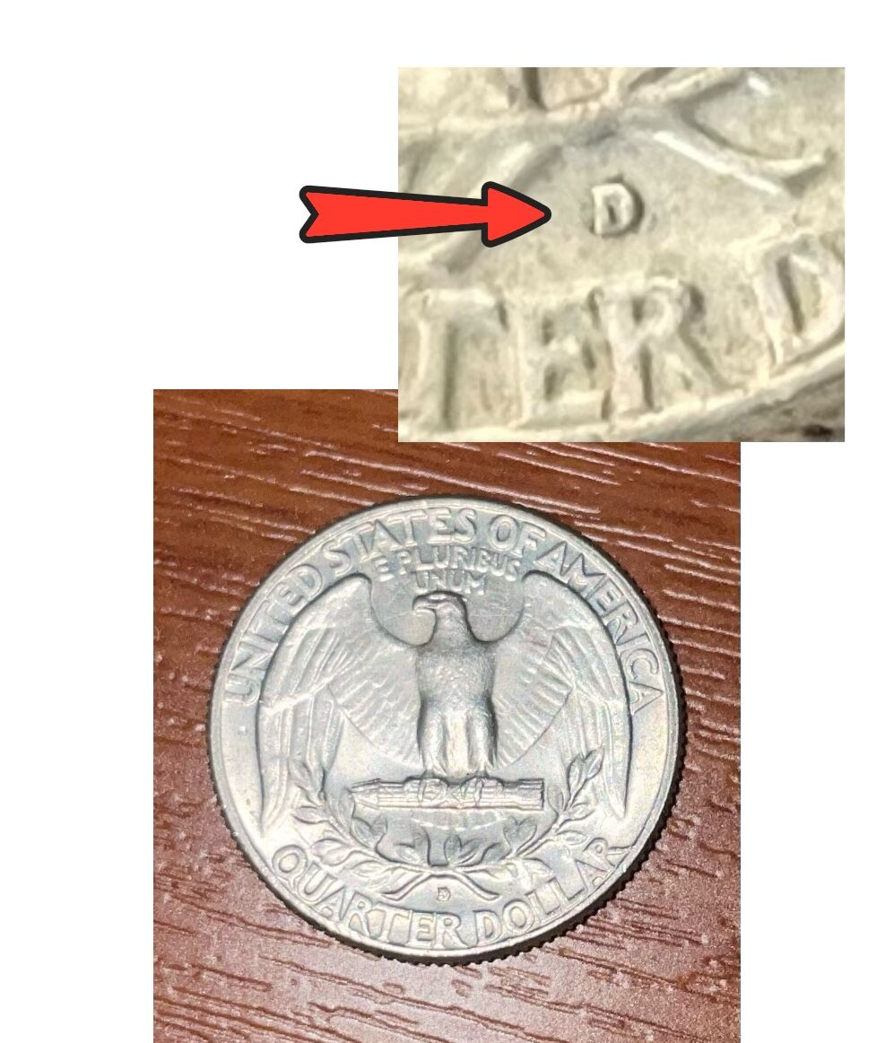1964 Rare Quarter Dollar with D mint… - € 14,00 - Vendora.cy