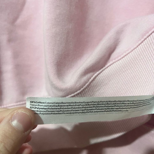 Terranova cropped sweatshirt pink like new, size L