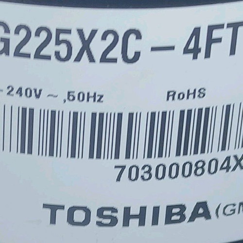 Toshiba compressor used with capacitor, sturdy construction